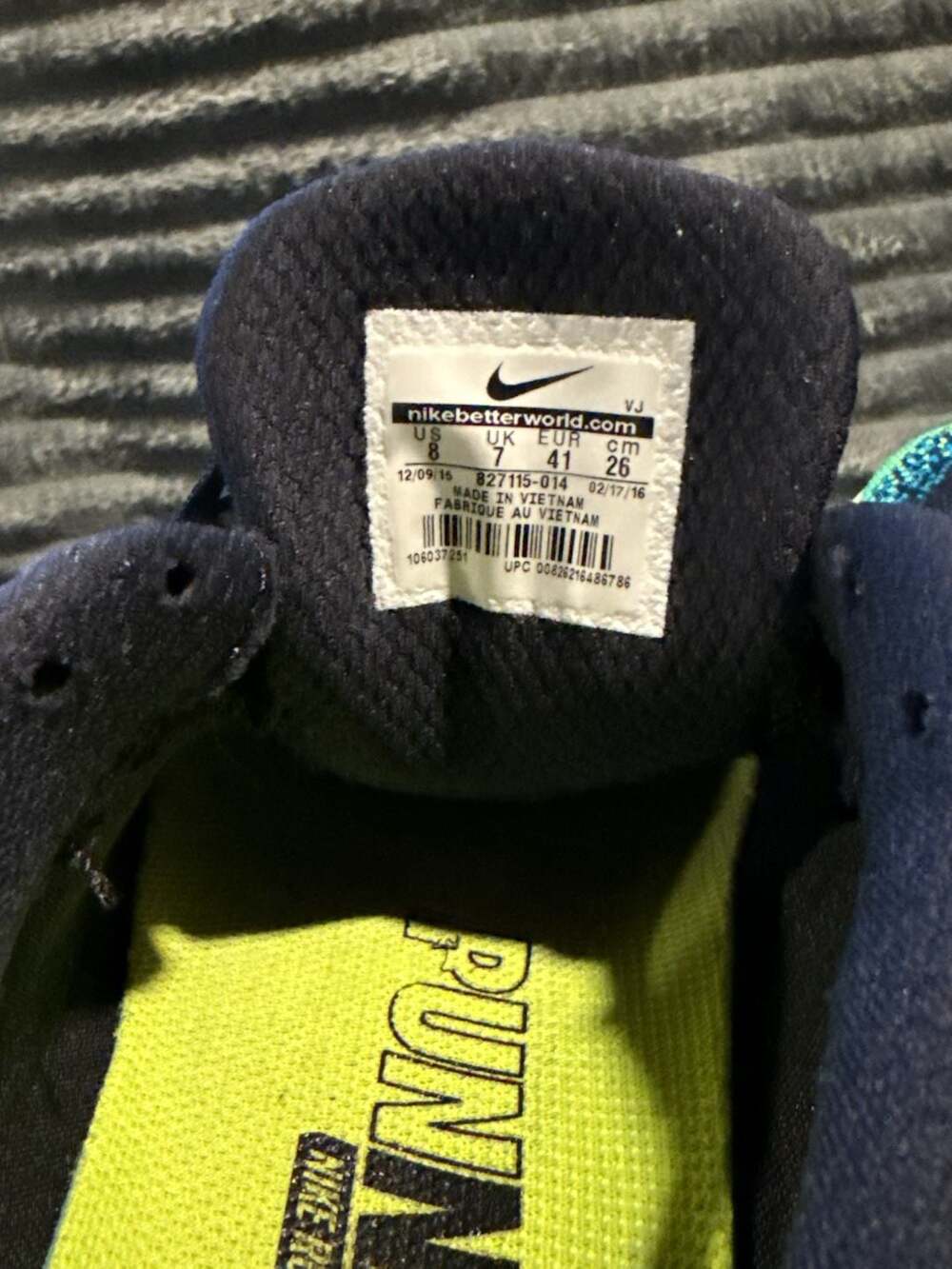 Nike Free RN Distance Men's Running Shoes Black Blue Lagoon Volt - Picture 8 of 9